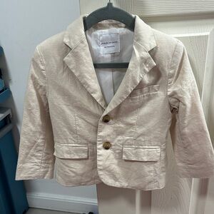 Janie and Jack Beige Kids Blazer